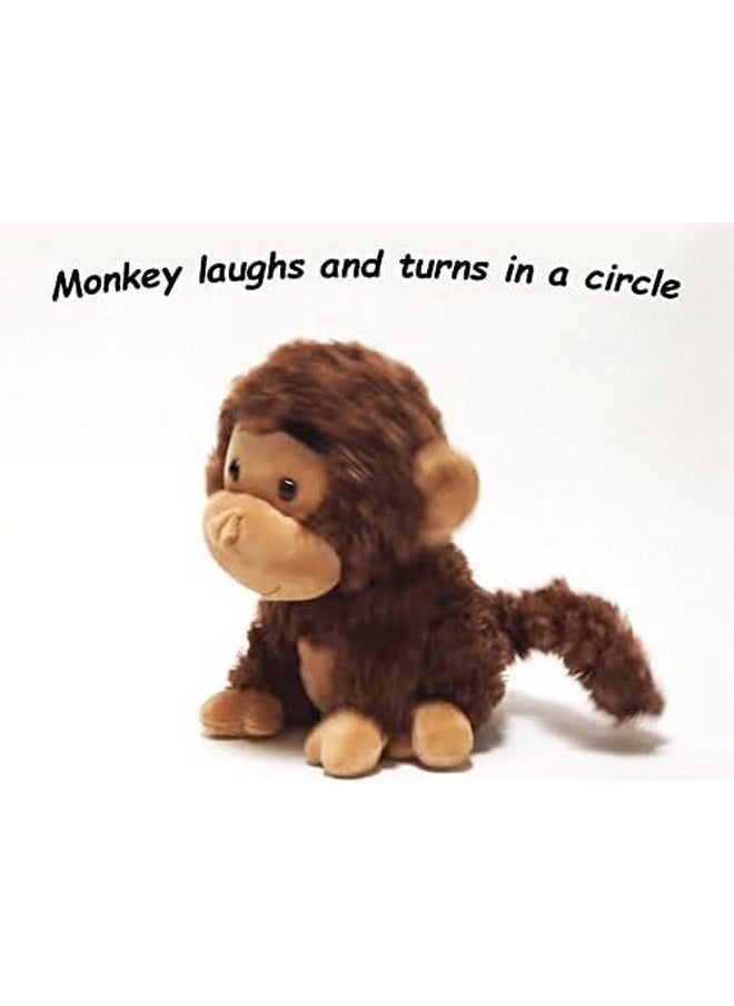 - Crackin' Up Coco | Super Soft Animated Twirling Moving Monkey Stuffed Animal Plush Toy | Spins Around Making Monkey Sounds, 10 Inches