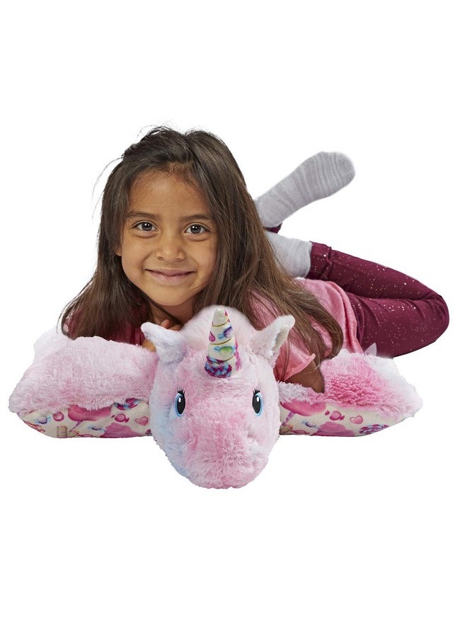 18” Sweet Scented Cotton Candy Unicorn Stuffed Animal Plush Toy, Pink