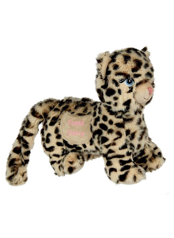 | Lacey The Leopard Tooth Fairy Pillow Stuffed Animal Plush Doll With Pocket | Perfect Loose Tooth Gift For Daughter, Son, Granddaughter, Nephew Or Niece