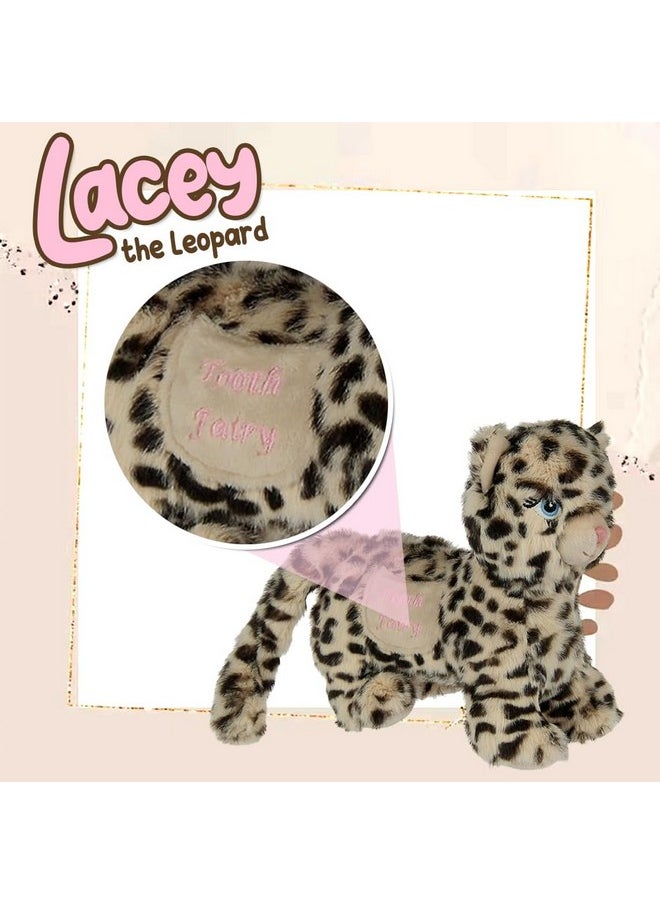 | Lacey The Leopard Tooth Fairy Pillow Stuffed Animal Plush Doll With Pocket | Perfect Loose Tooth Gift For Daughter, Son, Granddaughter, Nephew Or Niece