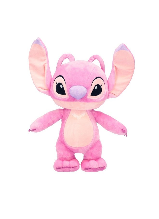 Disney Baby Lilo & Stitch Angel Soft Huggable Stuffed Animal Cute Plush Toy For Toddler Boys And Girls, Gift For Kids, Pink Angel 16 Inches