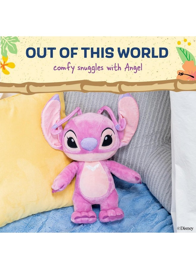 Disney Baby Lilo & Stitch Angel Soft Huggable Stuffed Animal Cute Plush Toy For Toddler Boys And Girls, Gift For Kids, Pink Angel 16 Inches