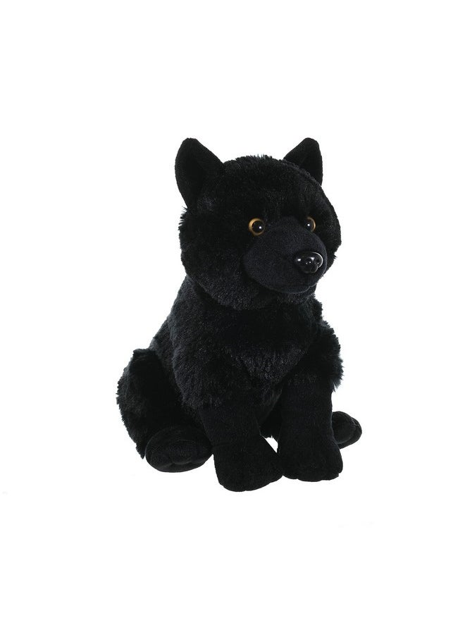 Wolf Plush, Stuffed Animal, Plush Toy, Kids Gifts, Black, 12