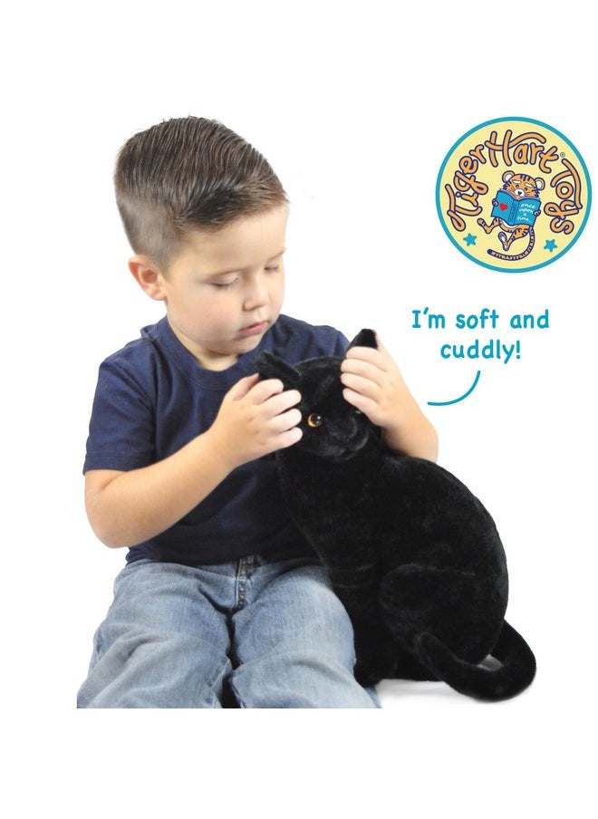 Boone The Black Cat - 13 Inch Stuffed Animal Plush - By Tigerhart Toys