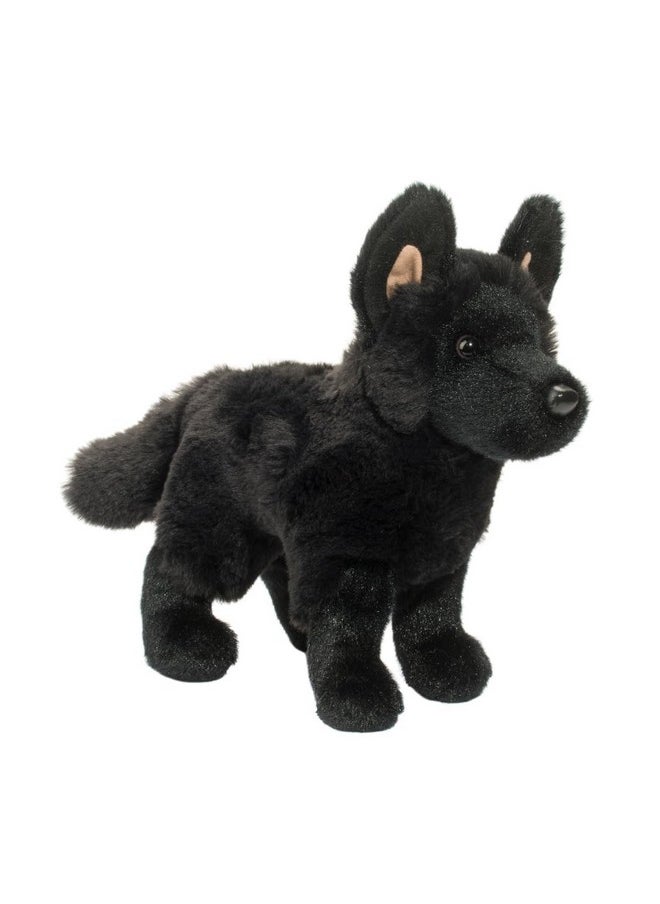 Harko Black German Shepherd Dog Plush Stuffed Animal