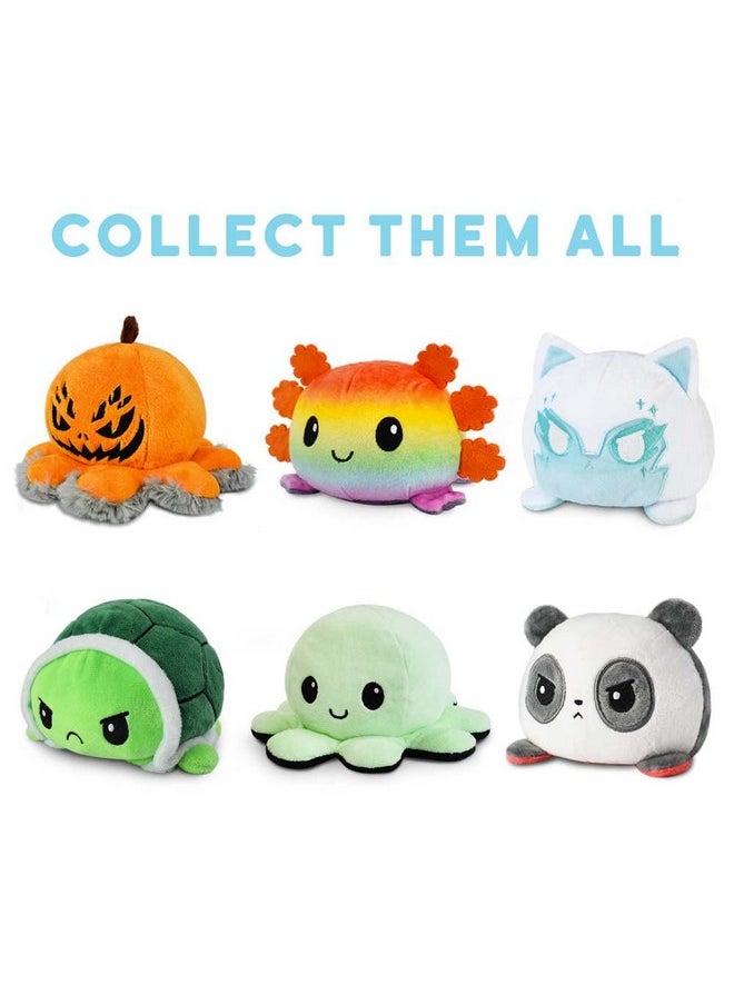 - The Original Reversible Bunny Plushie - White + Gray - Cute Sensory Fidget Stuffed Animals That Show Your Mood