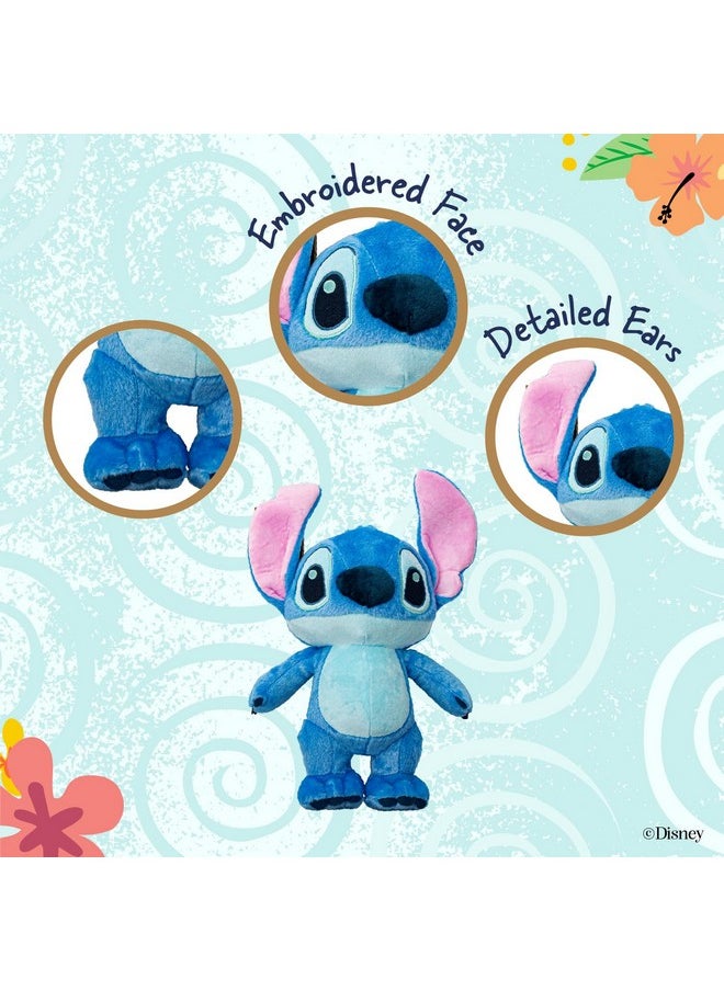 Disney Baby Lilo & Stitch Soft Huggable Stuffed Animal Cute Plush Toy For Toddler Boys And Girls, Gift For Kids, Blue Stitch 15 Inches
