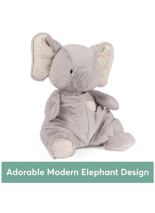 Baby Oh So Snuggly Elephant Large Plush Stuffed Animal For Babies And Infants, Ash Grey, 12.5”