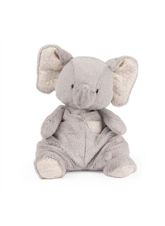 Baby Oh So Snuggly Elephant Large Plush Stuffed Animal For Babies And Infants, Ash Grey, 12.5”