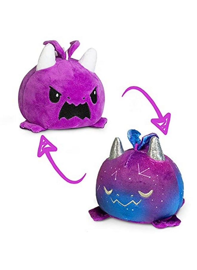 - The Original Reversible Dragon Plushie - Galaxy + Purple - Cute Sensory Fidget Stuffed Animals That Show Your Mood