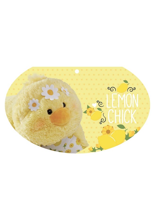 Sweet Scented Lemon Chick Stuffed Animal Plush Toy Pillow, 1 Count (Pack Of 1), Yellow