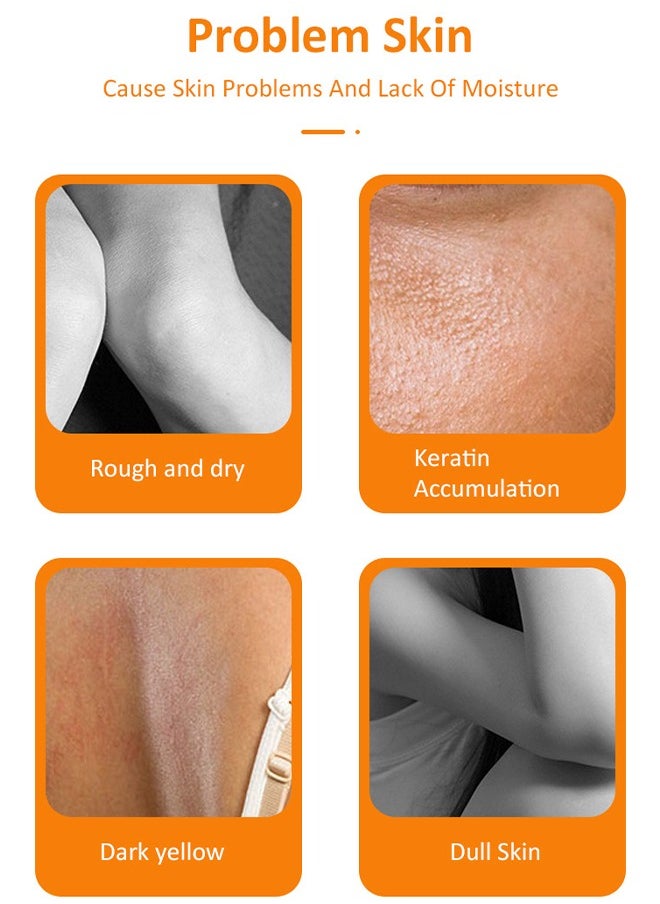 Orange Peeling Lotion - Dead Skin Exfoliating Skin Moisturizing Hydrating Butter Peeling off Wax Remove Dead Skin and Calluses Body Whitening Skin Lotion for Men & Women 100ml