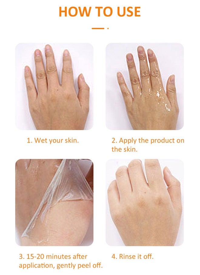 Orange Peeling Lotion - Dead Skin Exfoliating Skin Moisturizing Hydrating Butter Peeling off Wax Remove Dead Skin and Calluses Body Whitening Skin Lotion for Men & Women 100ml