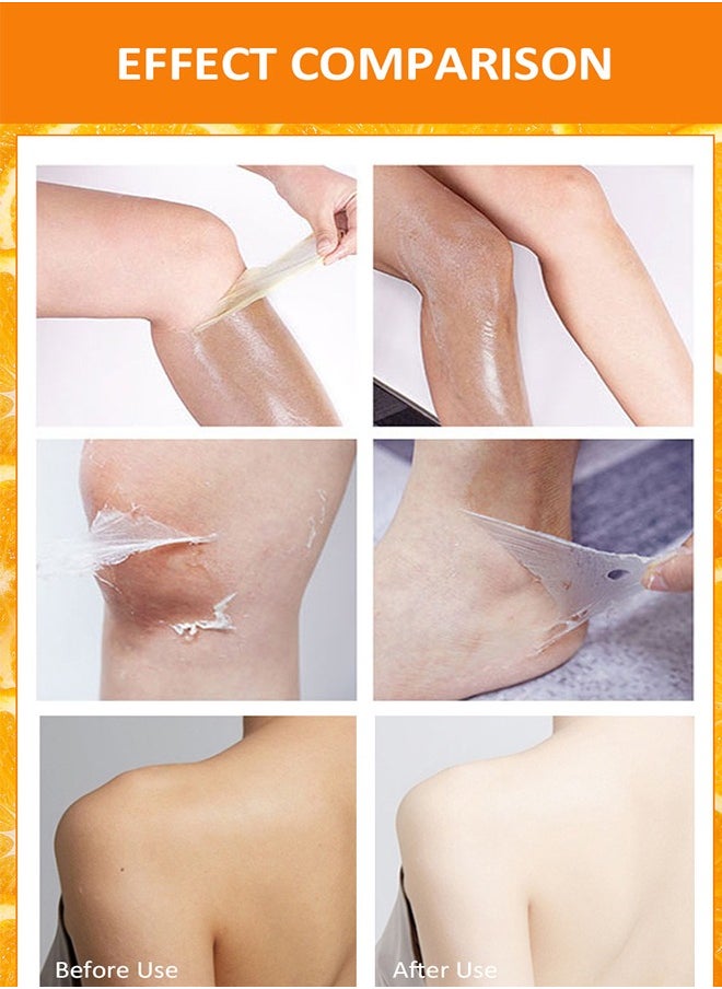 Orange Peeling Lotion - Dead Skin Exfoliating Skin Moisturizing Hydrating Butter Peeling off Wax Remove Dead Skin and Calluses Body Whitening Skin Lotion for Men & Women 100ml