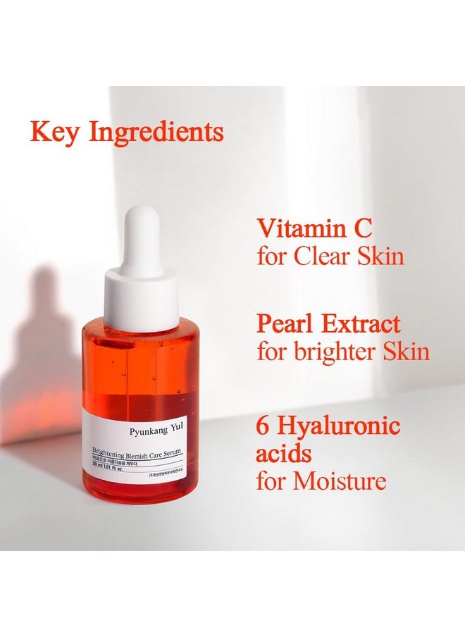 Blemish Serum, 1 Fluid Ounce - Hydrating Serum For Dry Skin With Hyaluronic Acid, Niacinamide, Panthenol, Pearl Extract, 24-Hour Moisturizing And Elasticity Care, Ewg Green