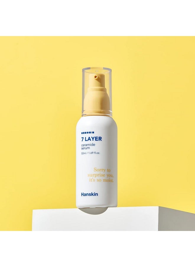 7 Layer Ceramide Serum, Light Finish, 1.7 Fl. Oz, 50Ml, Moisturizes Dry Skin, For All Type, Sensitive Skin, Redness, Boosting Calming Ampoule, Serum