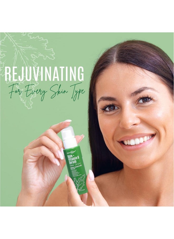 Soothing Skin Care Serum - Kale And Vitamin B Serum - Brightening Serum For All Skin Types - Hydrating Serum With Niacinamide, Hyaluronic Acid - Facial Serum Unclogs Pores, Combats Dryness