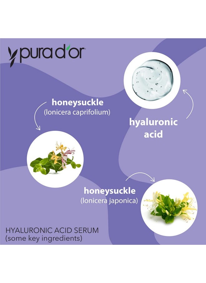 3.3 Oz Hyaluronic Acid Serum For Deep Hydration - Anti-Aging, Plumping & Moisturizing Formula For Smooth, Supple Skin - Natural Skincare Boost - Fine Lines & Wrinkle Reducer - Travel Size