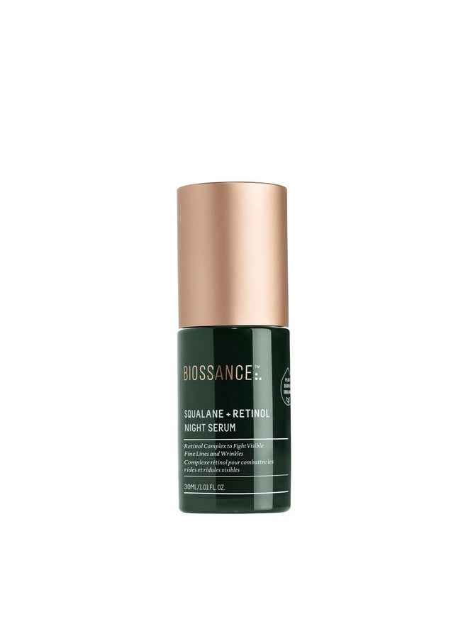 Squalane + Retinol Serum. Encapsulated Time-Release Retinol To Reduce Fine, Lines, Wrinkles, Discoloration And Texture. Cell Turnover With Minimal Irritation (1.01 Fl Oz)