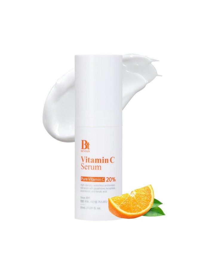 Vitamin C Serum - White Vitamin C Serum | Korean Skin Care Serum For Face With 20% Pure Vitamin C | Skin Texture & Elasticity Care Face Moisturizer For All Skin Types(1.01 Fl. Oz.)