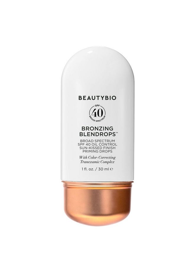 Bronzing Blendrops. Broad Spectrum Spf 40 Oil-Control Sun-Kissed Finish Priming Drops With Color-Correcting Tranexamic Complex