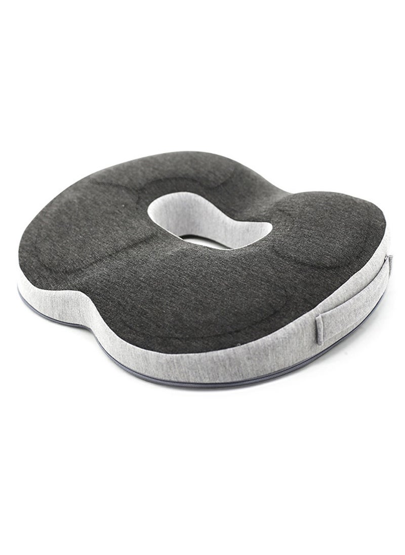 Seat Cushion for Office Lumbar Support Pillow Chair Memory Foam Seat Cushion for Sciatica Back Support Pillow Chair Pads Reduce Tailbone Pressure HYKTZ O Dark Grey.