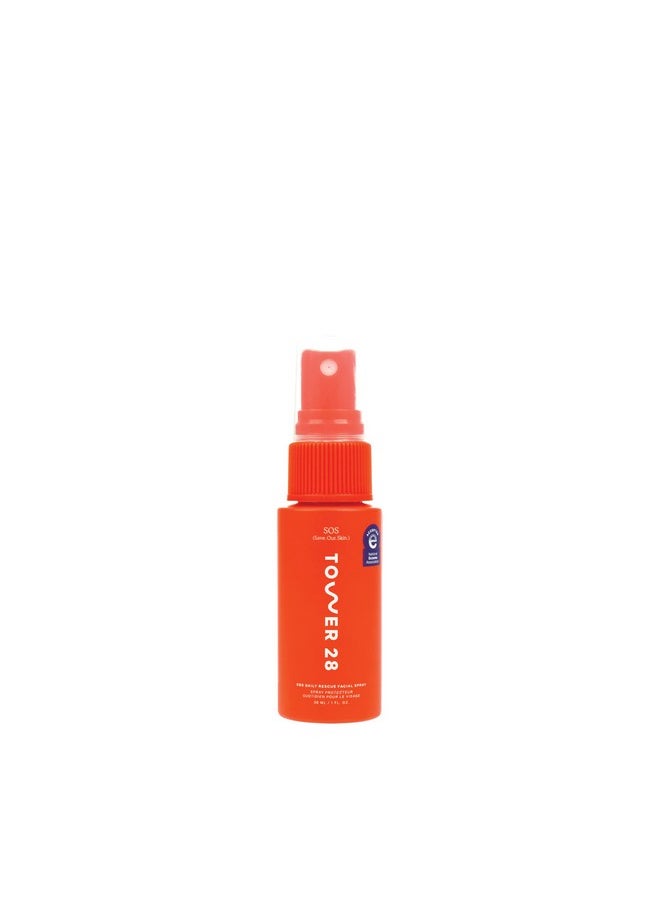 Sos Daily Rescue Facial Spray For Sensitive Skin, Hypochlorous Acid Spray Helps Reduce Redness And Breakouts, Travel Size Toner For Face, 1 Fl Oz