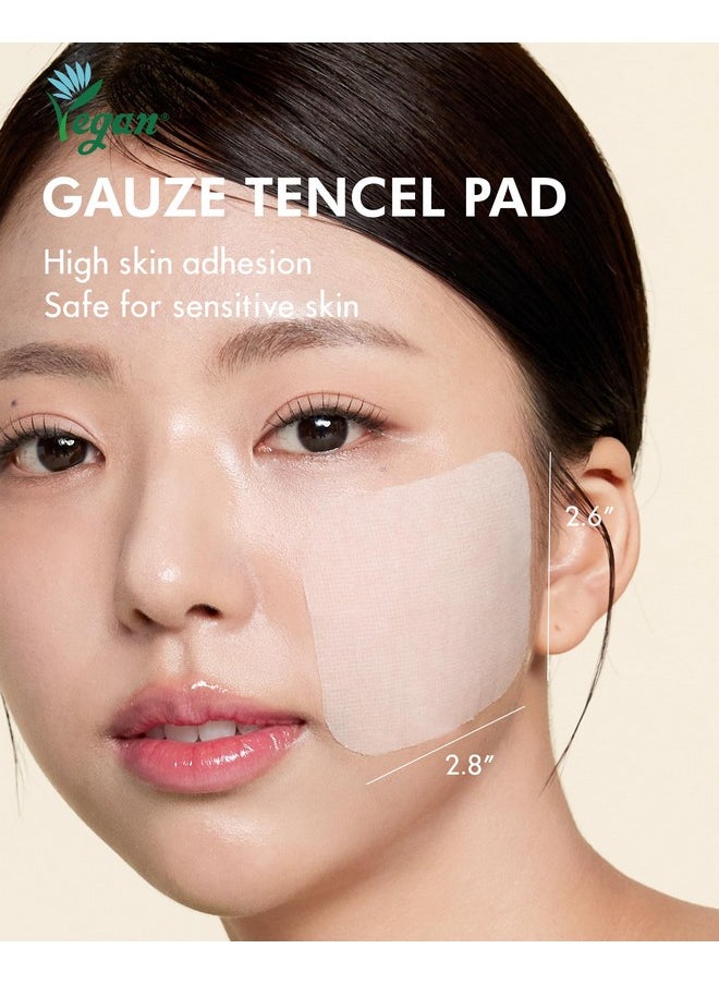 Teatree Calming Toner Pad - Korean Toner Pad For Calming & Acne Improvement With Zinc Pca - Vegan Gauze Tencel Square Pads - High Capacity, 120 Sheets