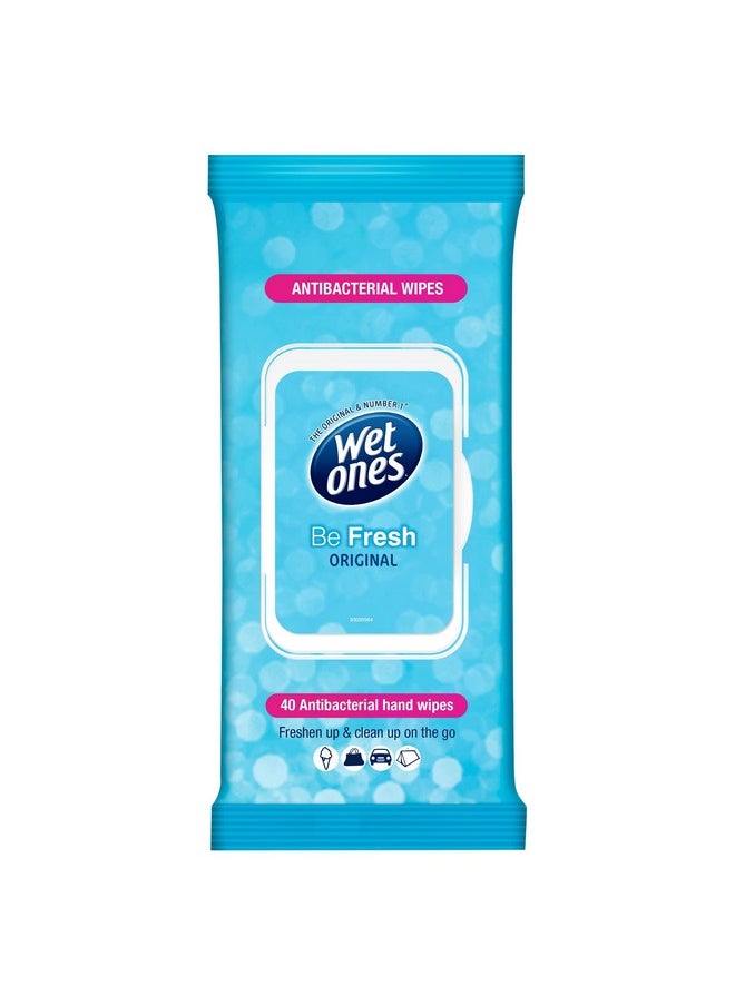Wipes, Be Fresh On The Go, Original, 40 Wipes With Lid For Freshness, 1 Pack