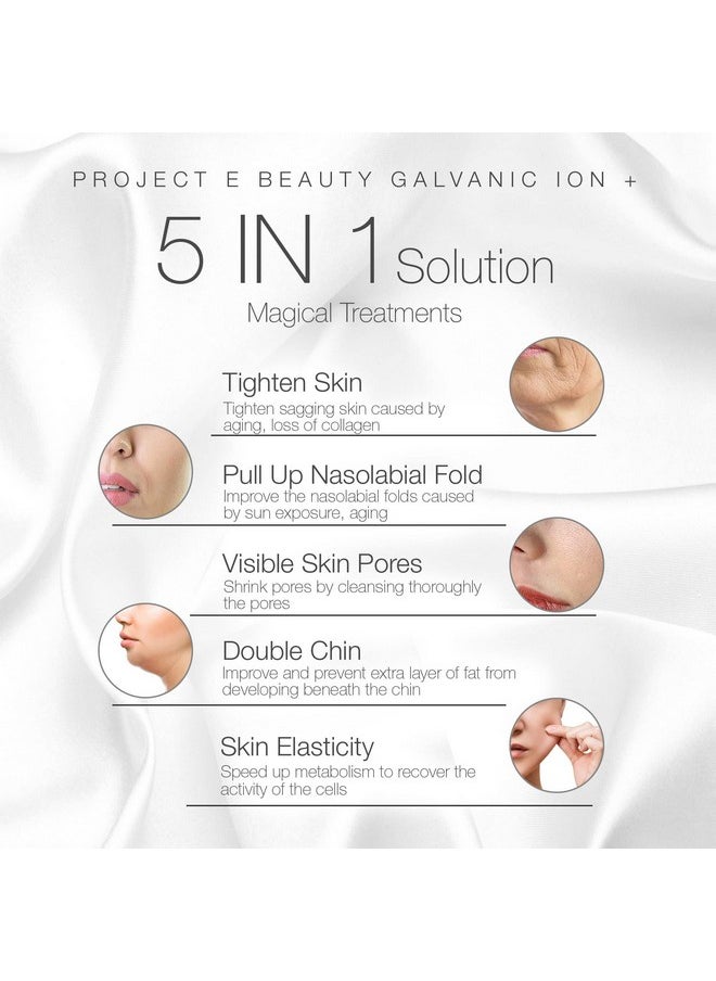 Portable Rechargeable Galvanic Device | Skin Care Reduce Wrinkles Skin Tightening Firming Fine Lines Desincrustation Deep Pore Cleansing Rejuvenation Device