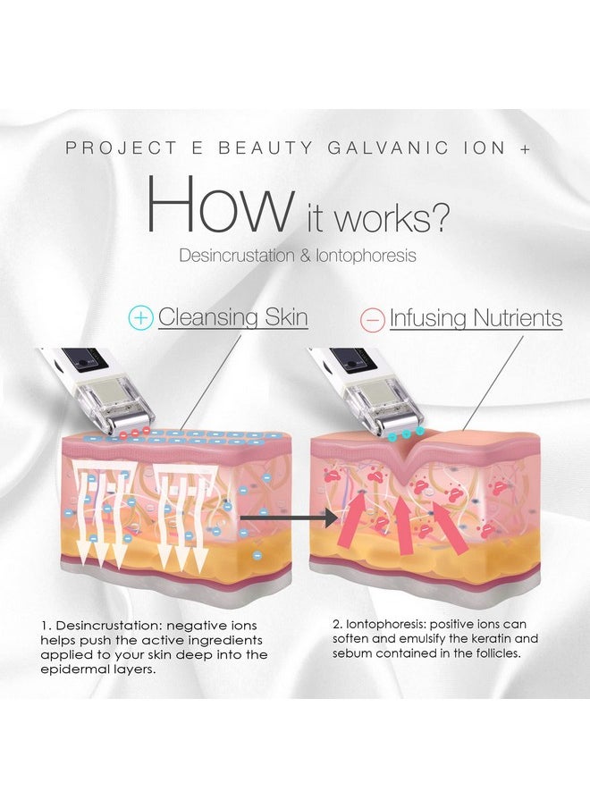 Portable Rechargeable Galvanic Device | Skin Care Reduce Wrinkles Skin Tightening Firming Fine Lines Desincrustation Deep Pore Cleansing Rejuvenation Device