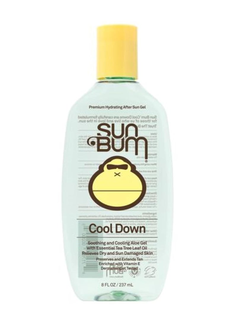 Sun Bum Cool Down Aloe Vera Gel | Vegan After Sun Care with Cocoa Butter to Soothe and Hydrate Sunburn Pain Relief | 8 oz