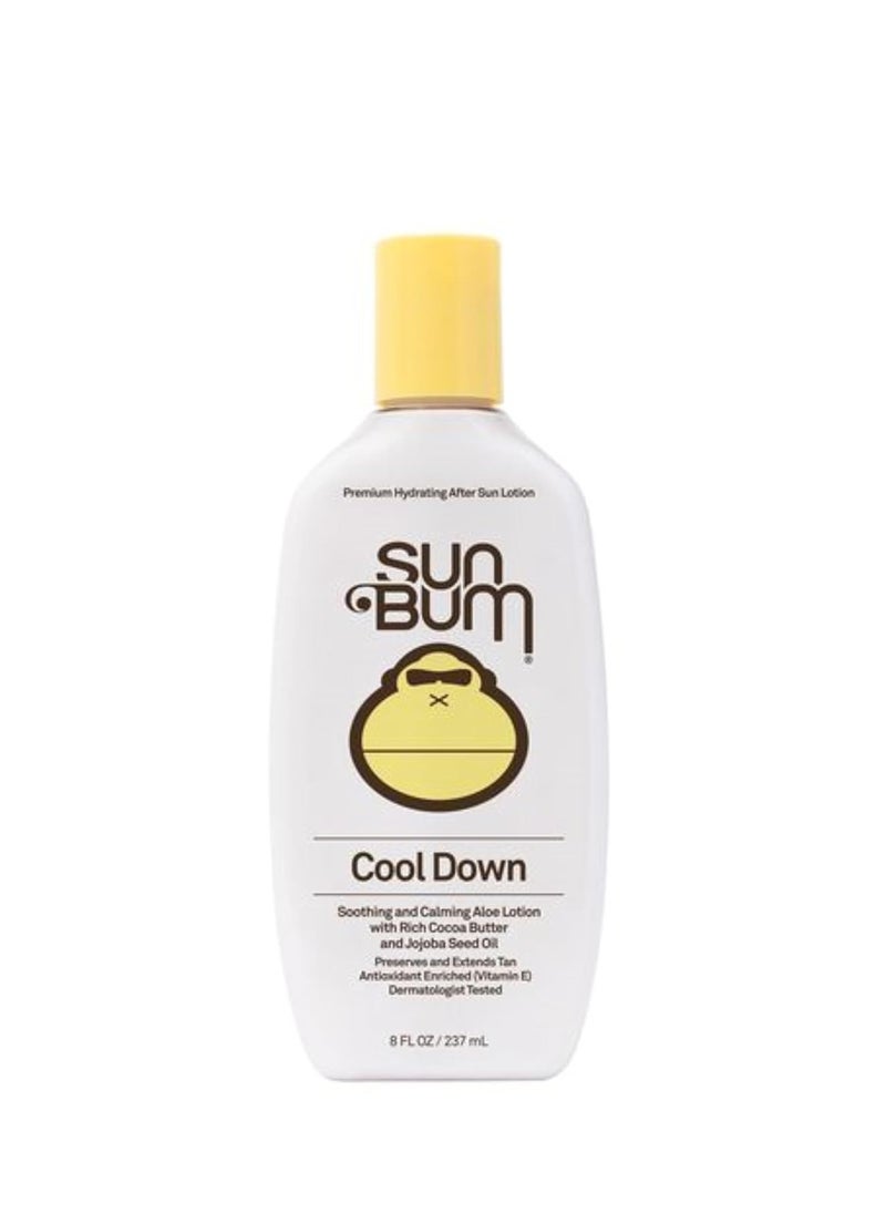 Sun Bum Cool Down Aloe Vera Lotion | Vegan After Sun Care with Cocoa Butter to Soothe and Hydrate Sunburn Pain Relief | 8 oz