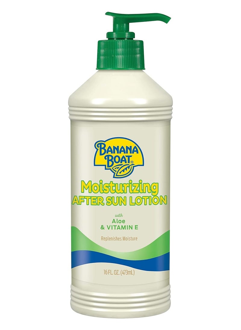 Banana Boat Moisturizing After Sun Lotion with Aloe and Vitamin E, 16oz | After Sun Care, Banana Boat After Sun Lotion, Sunburn Relief, 16oz