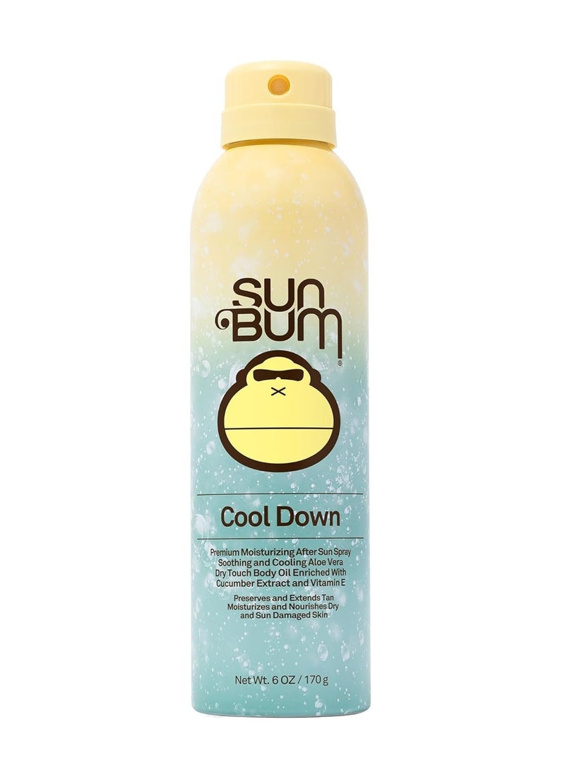 Sun Bum Cool Down Aloe Vera Spray | Vegan After Sun Care with Cocoa Butter to Soothe and Hydrate Sunburn Pain Relief | 6 oz