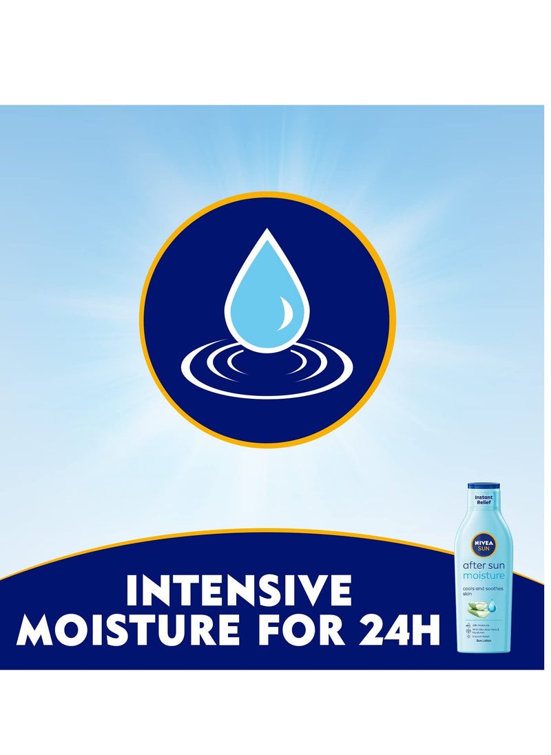 Nivea Sun Moisturising After Sun Lotion With Aloe Vera Silky Skin Feeling 200ml