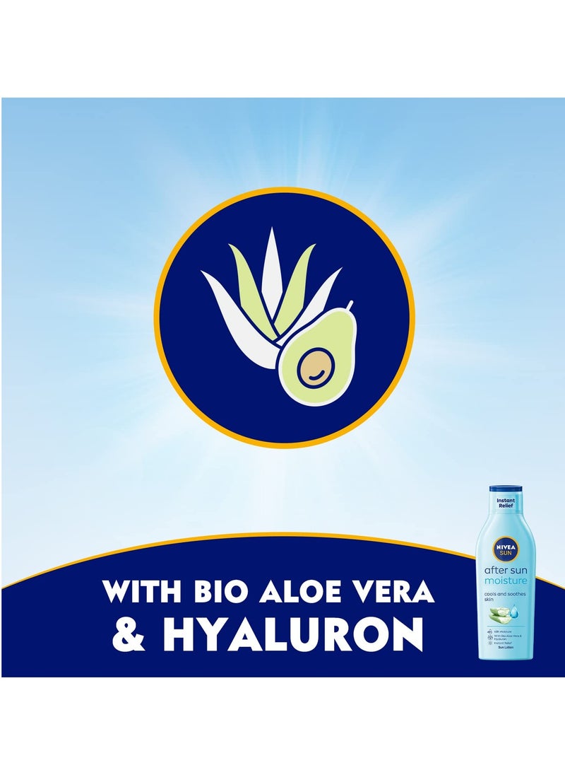 Nivea Sun Moisturising After Sun Lotion With Aloe Vera Silky Skin Feeling 200ml