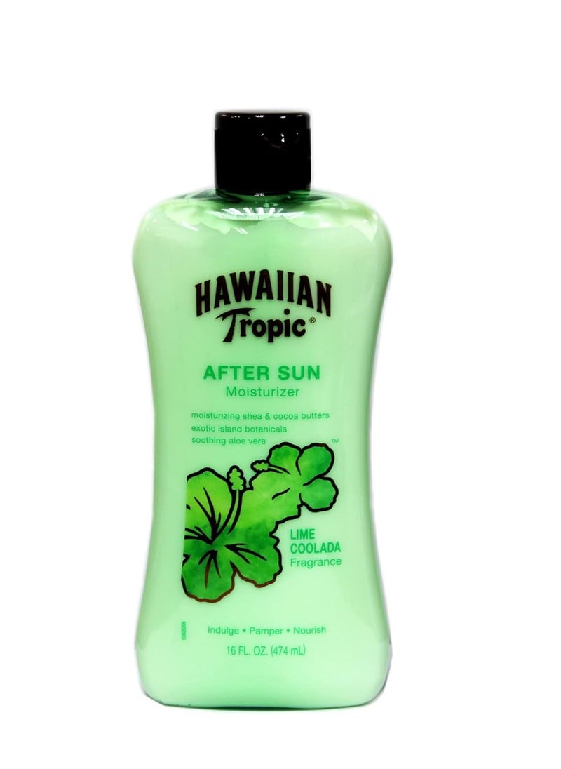 Hawaiian Tropic After Sun Moisturizer Lime Coolada 16 Ounce (473ml)