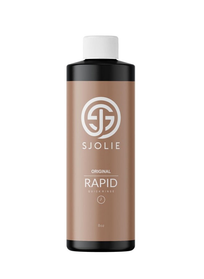 Sjolie Rapid Spray Tan Solution - Ultra One Hour Express Tan - Olive Base | Sunless Tanner For A Fast Drying, Vegan-Friendly, Radiant Glow (8Oz)