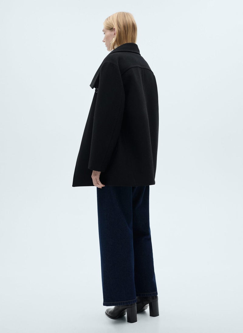 Double-Breasted Wool Coat