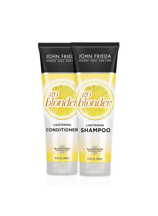 Sheer Blonde Go Blonder Shampoo And Conditioner Set, 8.3 Ounce Gradual Lightening, In Shower Lightening Treatment, For Natural Or Color-Treated Hair, With Citrus And Chamomile