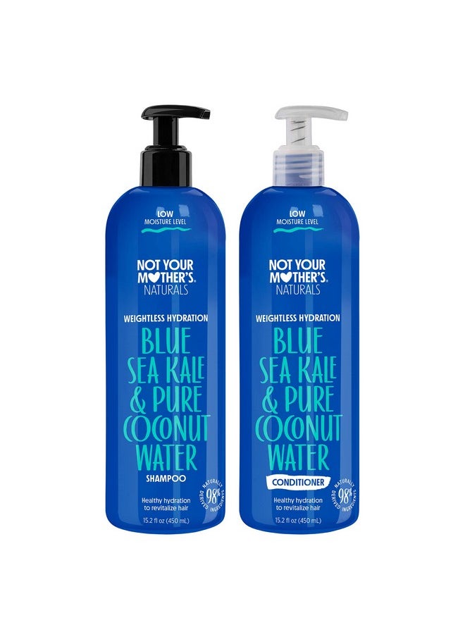 Naturals Weightless Hydration Shampoo & Conditioner - 15.2 Fl Oz - Sulfate-Free Hair Products - Coconut Water & Blue Sea Kale