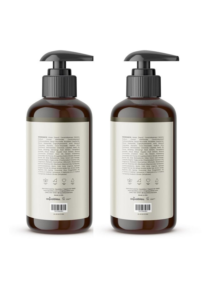 Advanced Therapy Anti-Thinning Rosemary Oil Shampoo & Conditioner Set - Infused With 14 All-Natural Ingredients For Volume, Strength, Thickness, And Dullness Reduction (16Oz)