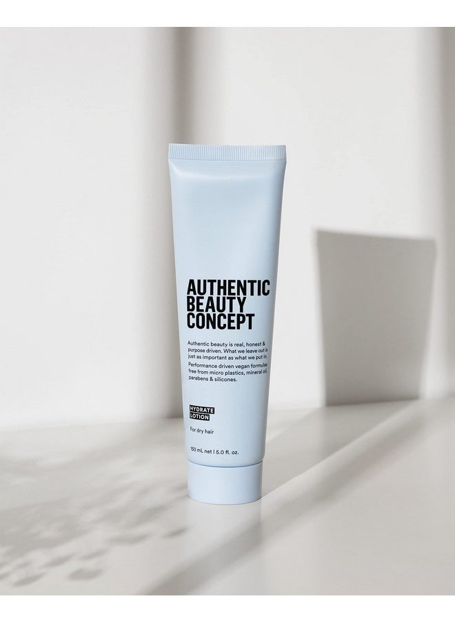 Hydrate Lotion | Hydrating Hair Lotion | Leave-In Cream | Protects From Blow Dry Damage & Helps Fight Frizz | Normal To Dry Or Curly Hair | Vegan & Cruelty-Free | 5 Fl. Oz