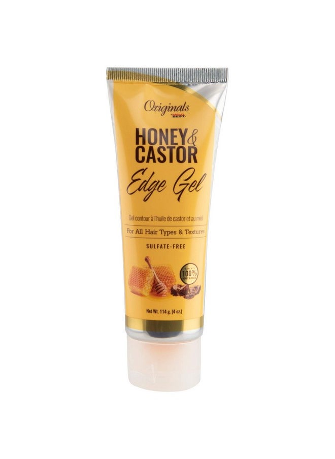 Originals Honey And Castor Edge Hair Gel For All Hair Types And Textures, Sulfate-Free, 4 Oz