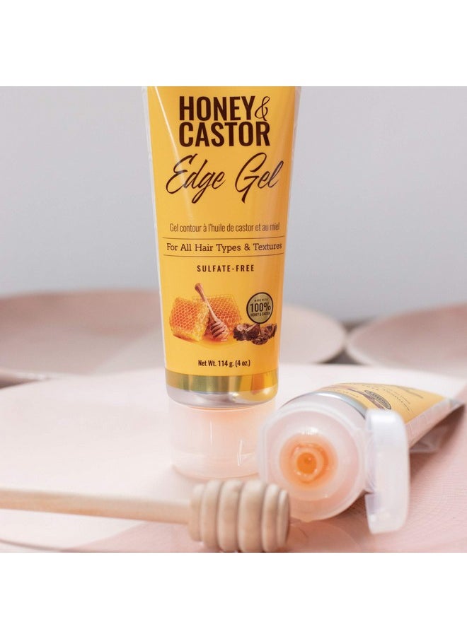 Originals Honey And Castor Edge Hair Gel For All Hair Types And Textures, Sulfate-Free, 4 Oz