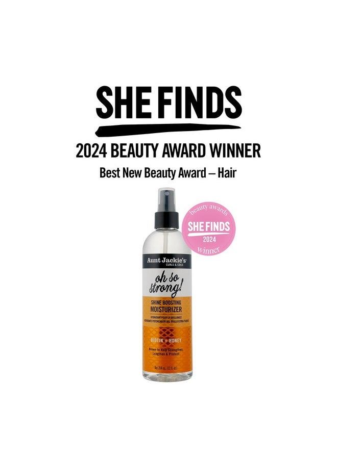 Award-Winning Braid + Twist Collection Oh So Strong Shine Boosting Moisturizer, 12 Fl Oz