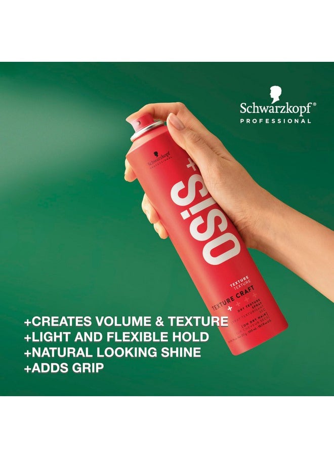 Texture Craft - Volumizing Dry Texture Spray - Root Lift With Natural Feel And Shine - Lightweight Hair Styling Product - Brushes Out Easily, 7.7 Oz