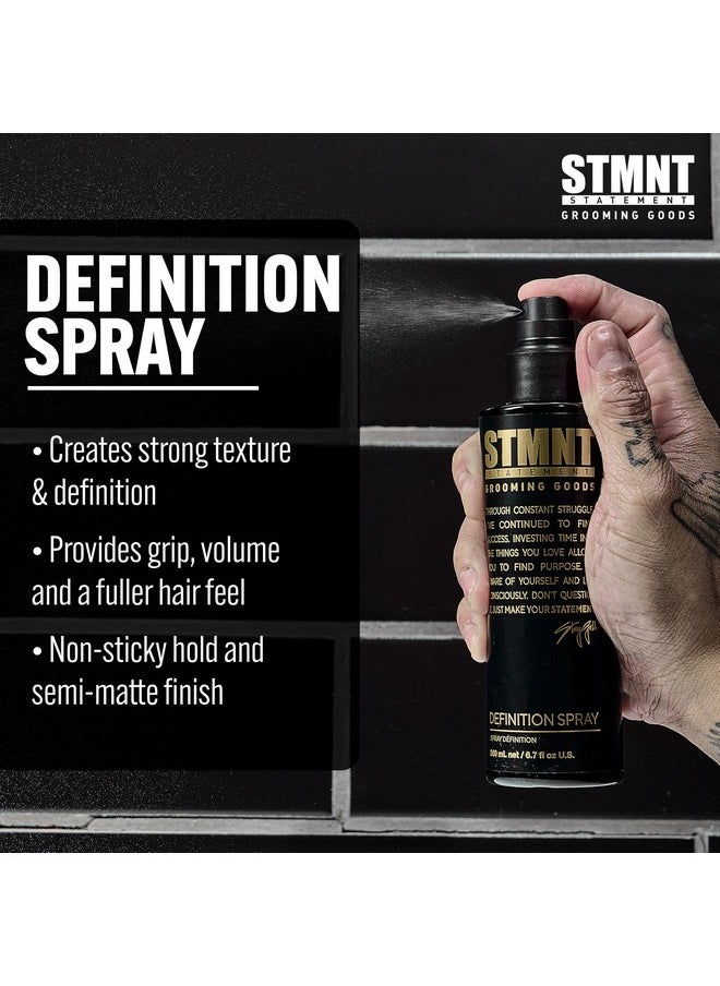 Grooming Goods Definition Spray, 6.76 Fl. Oz | Strong Texture | Semi-Matte Finish