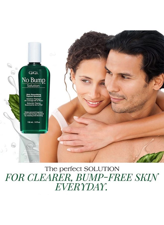 No Bump Skin-Smoothing Topical Solution, Helps Prevent Razor Burns, Hair Bumps, And Ingrown Hair After Waxing Or Shaving, Soothes And Calms Skin, Suitable For Men And Women, 4 Fl Oz - 1 Pack